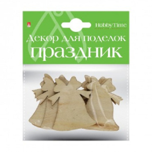 Декор из дерева натуральный Набор № 15 "новый год праздник" 6 видов