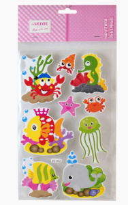 Наклейки из фоамирана 15x25 см deVENTE In the sea 