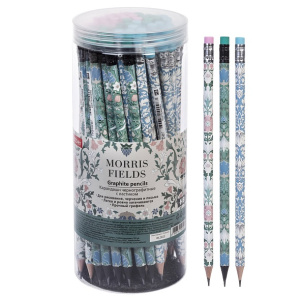 Карандаш чернографитный HB с ластиком Hatber Morris