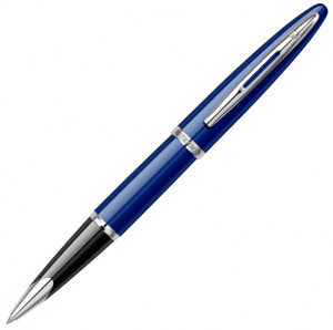 Ручка роллер Waterman Carene Vivid Blue Lacquer ST черные чернила