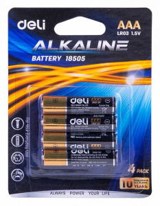 Батарейки мизинчиковые Deli E18505 1,5V LR03 AAA 4 шт
