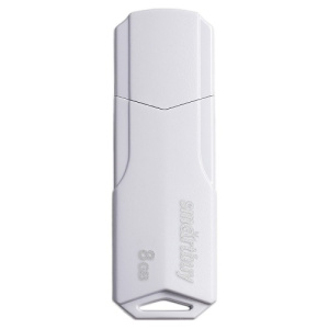 Флеш носитель 8GB Smart Buy Clue USB 2.0 Flash Drive белый