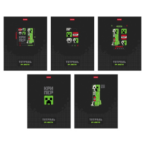 Тетрадь А5 24л клетка Pixel Boom