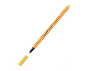 Ручка капиллярная Stabilo point 88 лимонно желтая