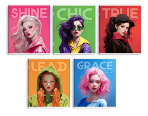 Тетрадь 48л клетка СИЯЙ