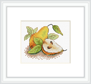 Набор для вышивания 6 х 8см Груша садовая