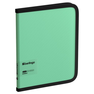 Папка на молнии А5+ Berlingo Instinct 600мкм мятный