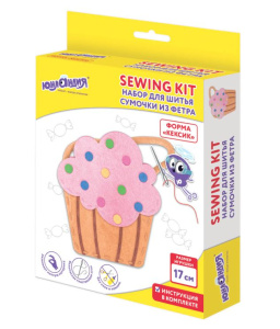 Набор для шитья сумочки из фетра Кексик