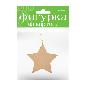 Фигурка из картона Звезда 14х1,3х14 см