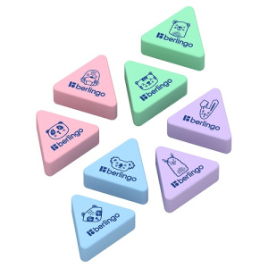 Акция Ластик Berlingo Zoo треугольный 28х24х10мм