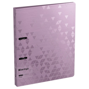 Папка 2 кольца А4 Berlingo Metallic 24мм 1000мкм сиреневая
