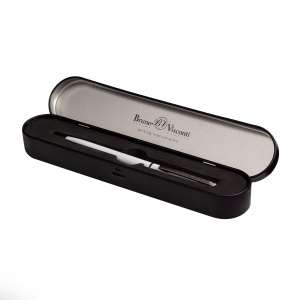 Ручка шариковая 0,7мм Palermo BrunoVisconti синие чернила белый корпус в черном футляре