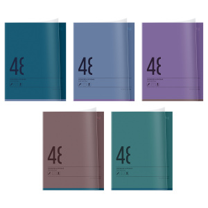 Тетрадь 48л клетка BG Darkened пластиковая обложка