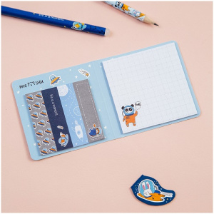 Флажки-закладки и самоклеящиеся блоки в наборе MESHU Space adventure 74х74мм 60х15мм 25л