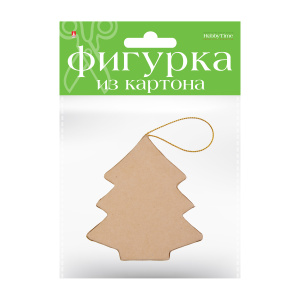Фигурка из картона Ёлочка 8,5х1,3х8,5 см