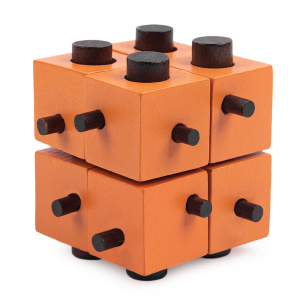 Головоломка деревянная 16 элемент Восьмиуголый блок DLS-15 DELFBRICK"