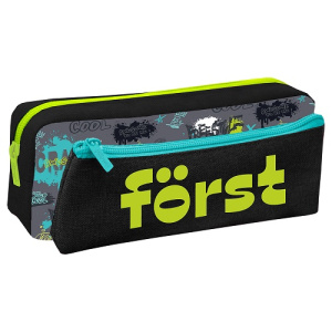 Пенал мягкий 2 в 1 1 отделение Först Freestyle 205х80х40мм съемная косметичка