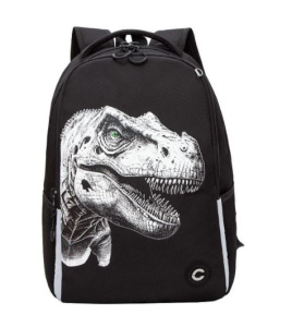 Рюкзак школьный (RB-551-6/3 черный - светоотражающий)