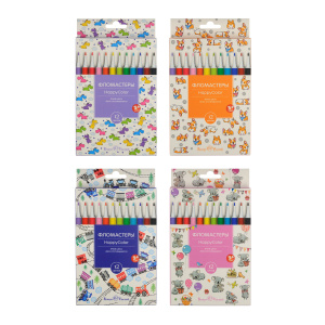 Фломастеры 12 цветов BrunoVisconti Happy color