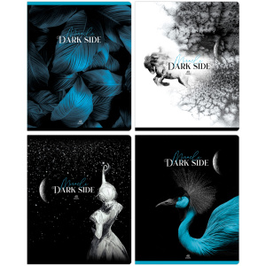 Тетрадь А5 48л клетка BG Dark miracle