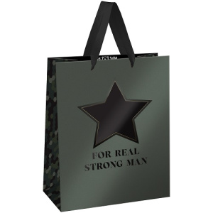 Пакет подарочный 18х23х10см MESHU For man