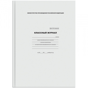 Журнал классный 10-11 класс белый