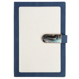 Ежедневник недатированный А5 100л на магнитной застёжке синий