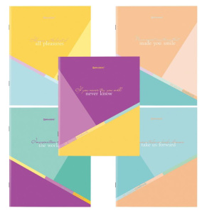 Тетрадь А5 48л BRAUBERG скоба клетка обложка картон Multicolor