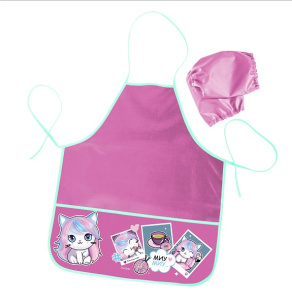 Фартук с нарукавниками 49х39см с двумя карманами Чудесные лапки