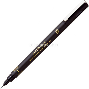 Ручка капиллярная линер кисть S черный PINBR 200 Brush