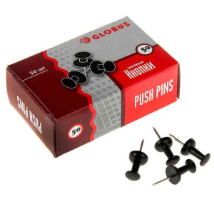 Кнопки силовые 50 шт черные