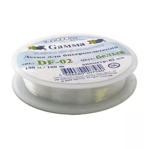 Леска для плетения d 0,2 мм 100м DF-02 №01 белый Zlatka Gamma