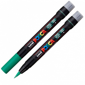 Маркер POSCA PCF-350 зелёный кисть