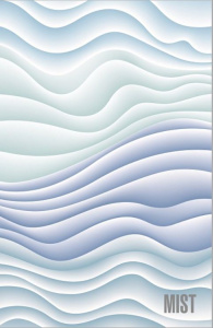 Тетрадь А5 96л клетка твердый переплет Mist Голубой