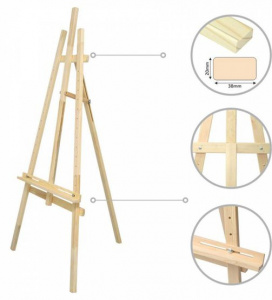 Мольберт напольный  №40 (разобранный) Лира сосна 71х80х142см. мак. высота холста 115см Сонет