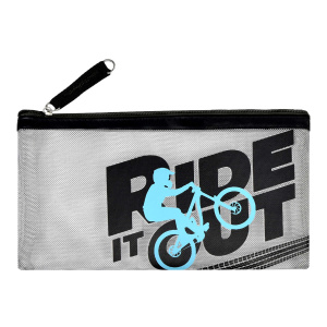 Пенал 1 отделение 20х10 см Велосипедист