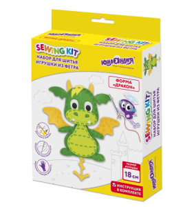 Набор для шитья игрушки из фетра Дракон