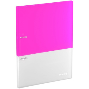 Папка 2 кольца А4 Berlingo Semicolor 20мм 700мкм пласт кольца розовая