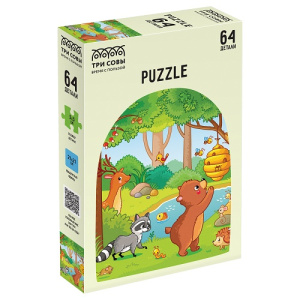 Пазл 64 эл ТРИ СОВЫ Лесные приключения