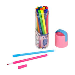 Фломастеры 18 цветов BrunoVisconti KIDSCOLOR пластиковая туба