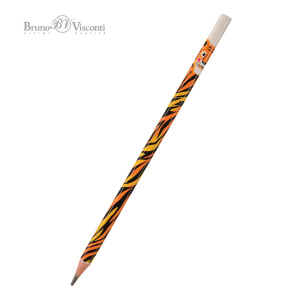 Карандаш чернографитный НВ BrunoVisconti Тигренок