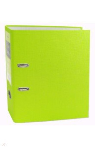 Папка-регистратор 75мм Deli зеленый металлический протектор