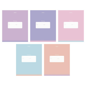 Тетрадь 18л клетка пластиковая обложка Хатбер Для девочек