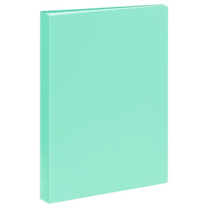 Папка 40 файлов СТАММ А4 21мм пластик пастель мятная