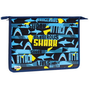 Папка А4 на молнии ArtSpace Shark