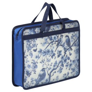 Папка с ручками пластиковая 26x33x7 с расширением 0,4мм Blue birds FIORENZO 