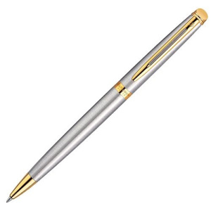 Ручка шариковая Waterman Hemisphere Essential Stainless Steel GT синие чернила
