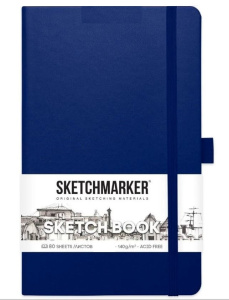 Скетчбук 21х30см 80л 140г/кв.м Sketchmarker твердая обложка Аквамарин