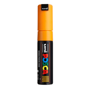 Маркер POSCA PC-8K коралловый до 8.0 мм скошенный наконечник