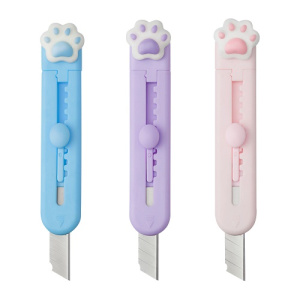 Нож канцелярский 9мм MESHU Paw